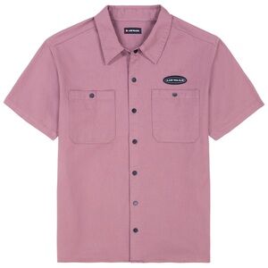 Air walk Mens Cotton short sleeve woven shirt 2XL Garage Retro Skater Pink Mauve